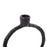 Howard Elliott Single Circle Arman Aluminum Candlestick, Black