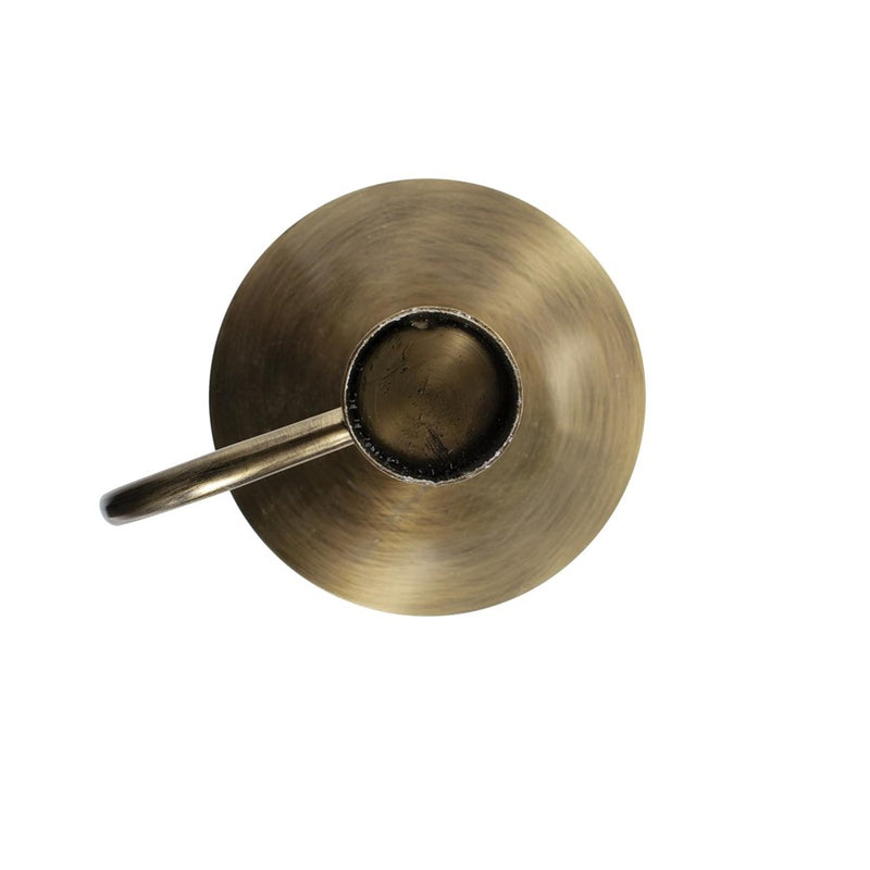 Howard Elliott Italo Tall Antique Brass Candle Holder/Handle