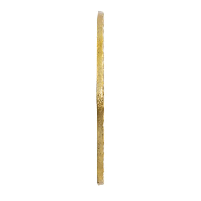 Howard Elliott Martine Abstract Cast Iron Mirror, Gold/Brass