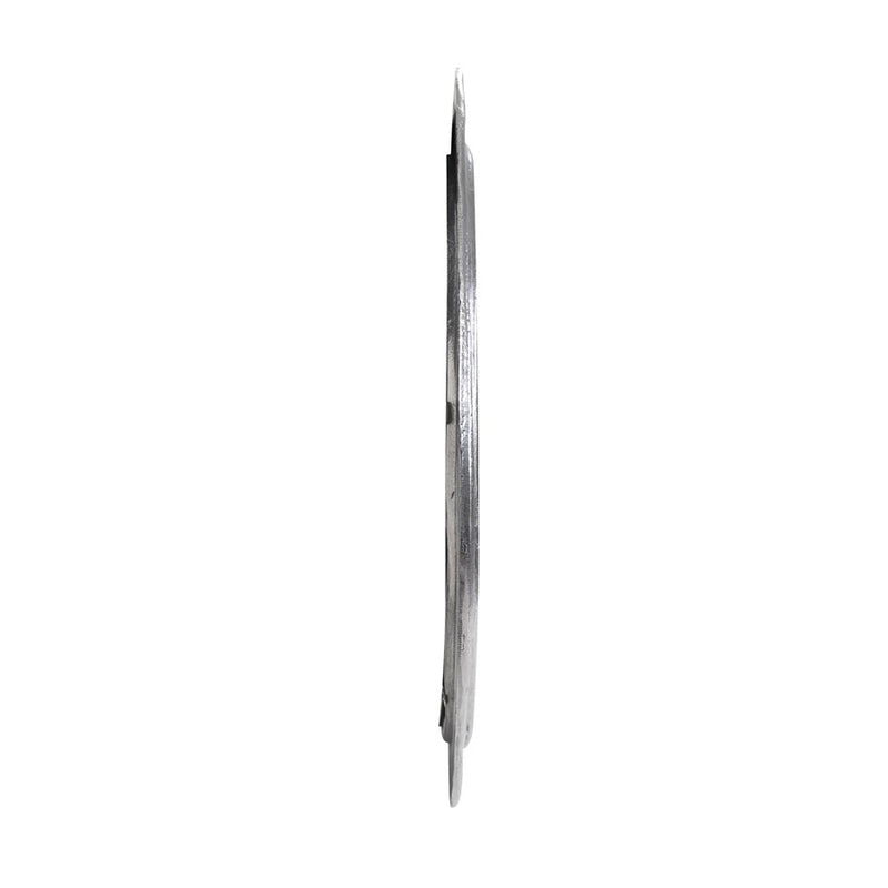Howard Elliott Martine Abstract Cast Iron Mirror, Silver