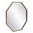 Howard Elliott Bastian Octagon Mirror, Antique Bronze