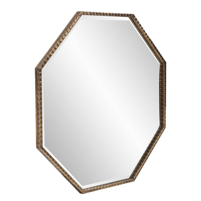 Howard Elliott Bastian Octagon Mirror, Antique Bronze