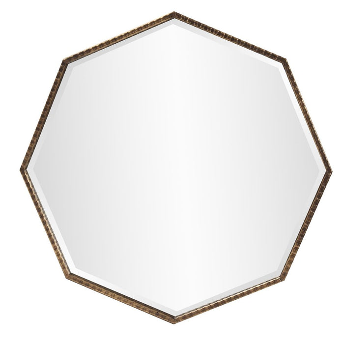 Howard Elliott Bastian Octagon Mirror, Antique Bronze