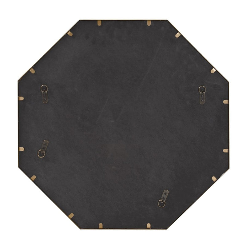 Howard Elliott Bastian Octagon Mirror, Antique Bronze