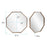 Howard Elliott Bastian Octagon Mirror, Antique Bronze