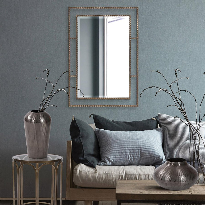 Howard Elliott Gavin Mirror, Antique Bronze