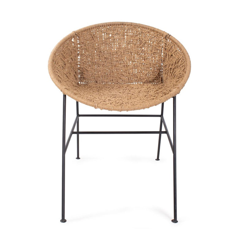 Howard Elliott Escobedo Scoop Jute Chair, Natural - 210017