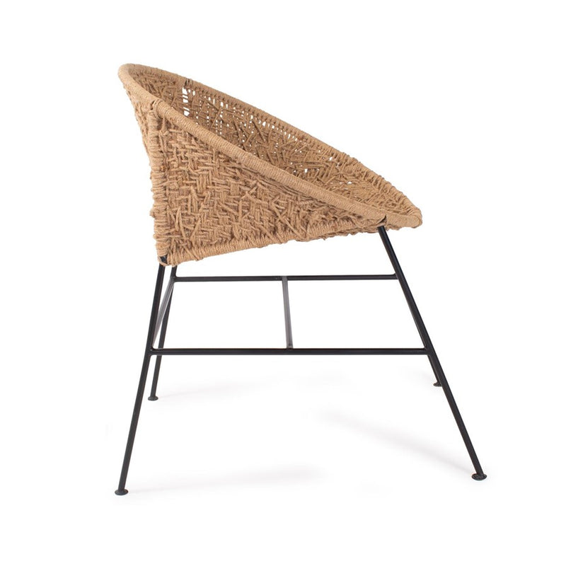 Howard Elliott Escobedo Scoop Jute Chair, Natural