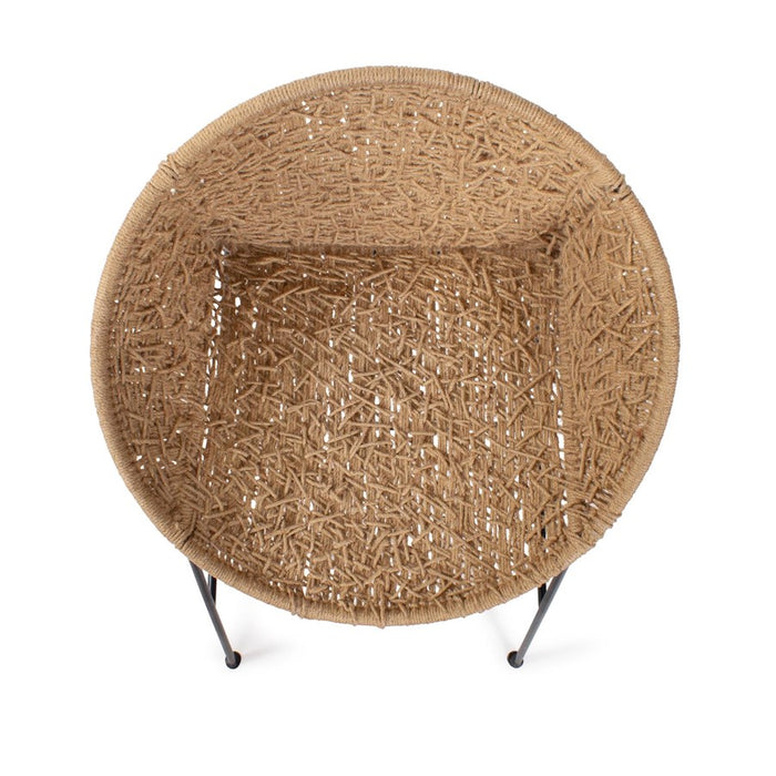 Howard Elliott Escobedo Scoop Jute Chair, Natural