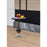 Howard Elliott Swanson Drink Table, Ebony/Nickel