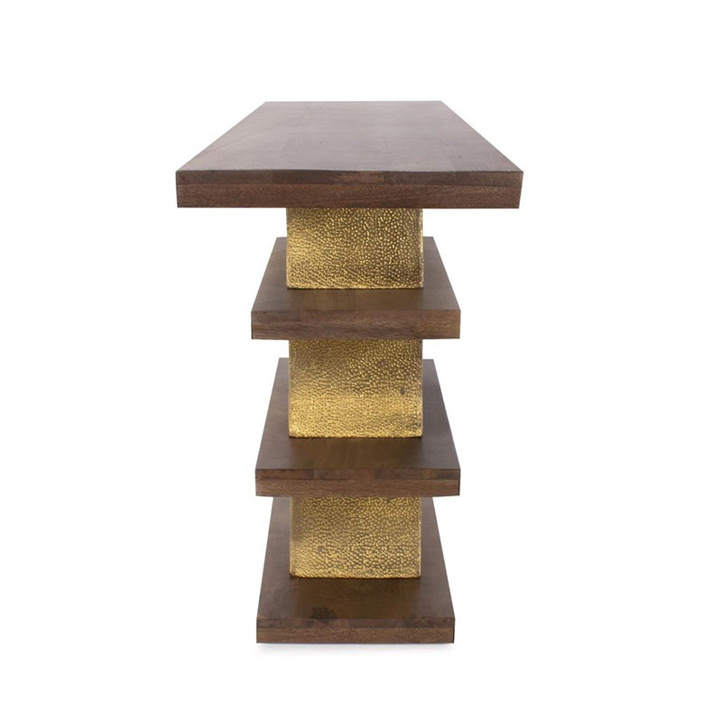 Howard Elliott Robin Baron Mattia Console Table, Brown