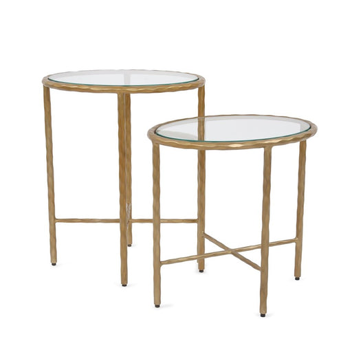 Howard Elliott Tetro Oval Nesting Tables, Brass - 27026