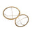 Howard Elliott Tetro Oval Nesting Tables, Brass