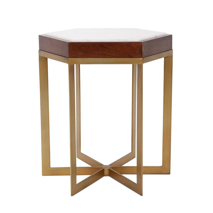 Howard Elliott Van Berkel Side Table, Brass - 27031