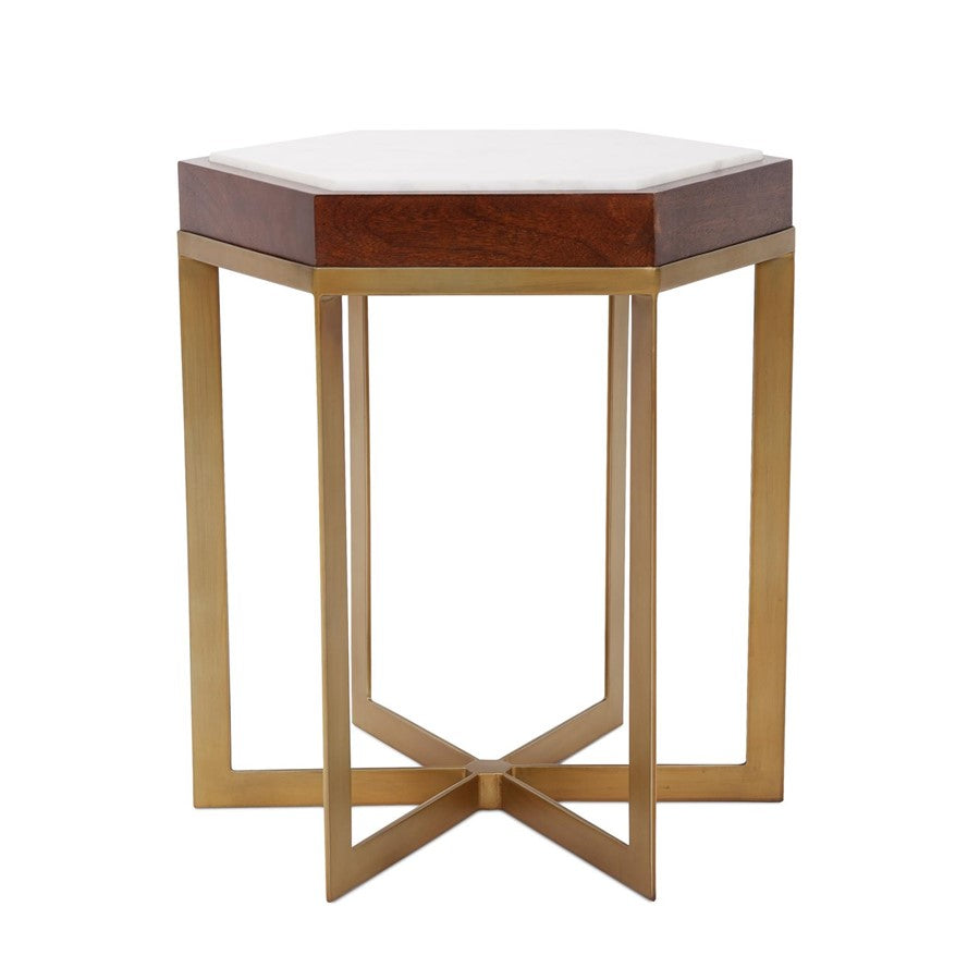 Howard Elliott Van Berkel Side Table, Brass - 27031