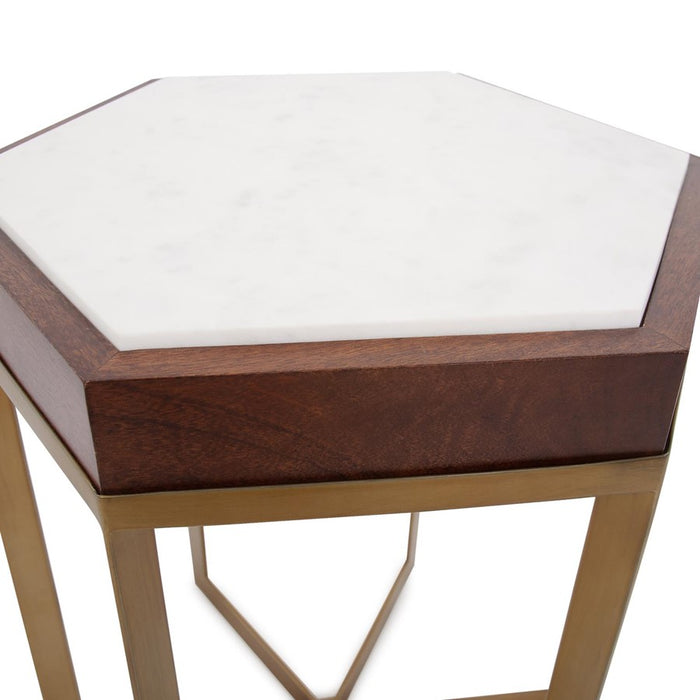 Howard Elliott Van Berkel Side Table, Brass