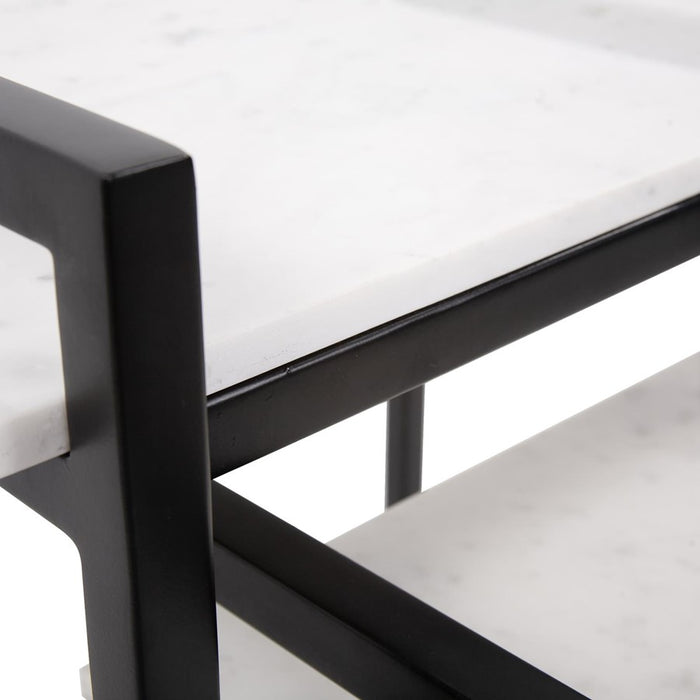 Howard Elliott Santiago Nesting Tables, Graphite/White