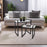 Howard Elliott Santiago Nesting Tables, Graphite/White