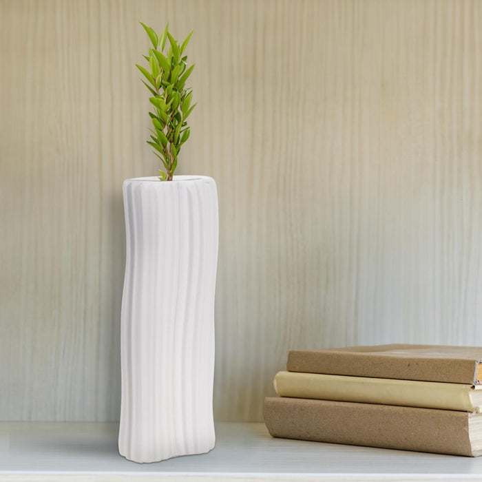 Howard Elliott Hirst Contemporary Vase/Medium, White