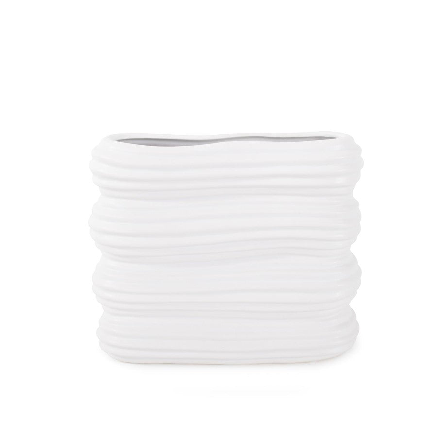 Howard Elliott Hirst Contemporary Vase/Short, White - 28028