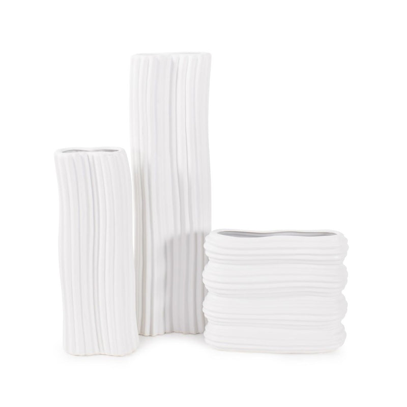Howard Elliott Hirst Contemporary Vase/Short, White