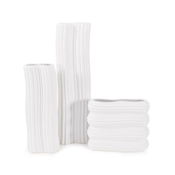 Howard Elliott Hirst Contemporary Vase/Short, White