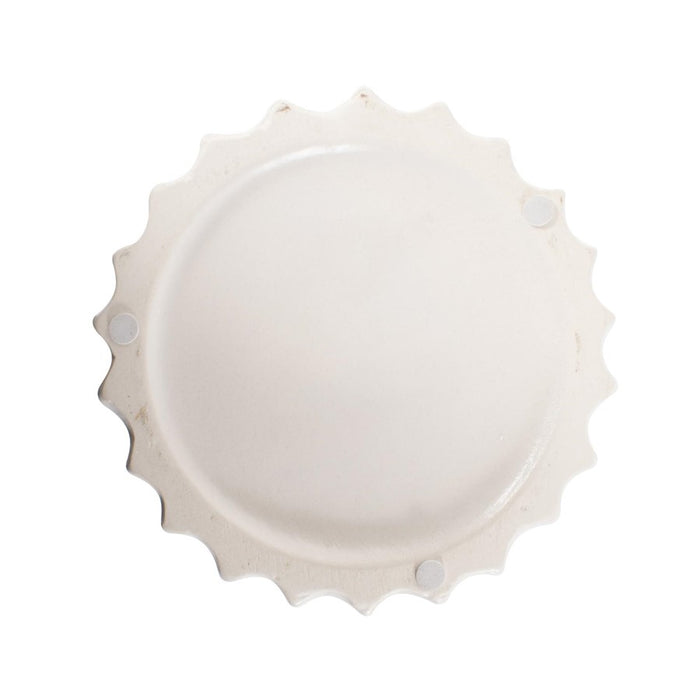 Howard Elliott Herring Bulbous Abstract Vase/Medium, White