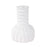 Howard Elliott Herring Bulbous Abstract Vase/Medium, White