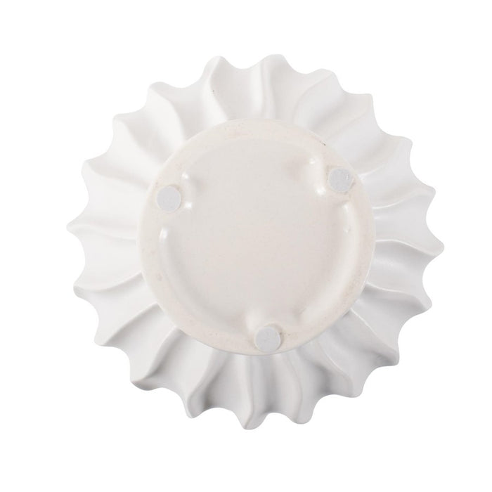 Howard Elliott Herring Bulbous Abstract Vase/Small, White