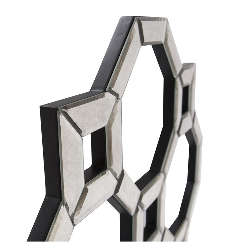 Howard Elliott Antoni Geometric Mirror, Antique Gray