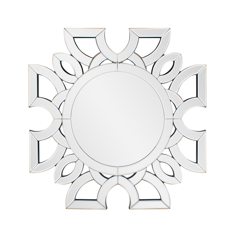 Howard Elliott Eduina Symmetrical Cut Pattern Wall Mirror - 29101