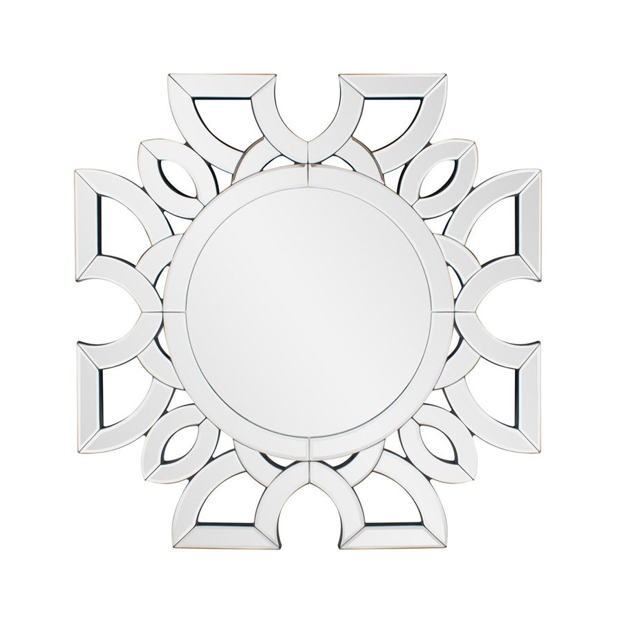 Howard Elliott Eduina Symmetrical Cut Pattern Wall Mirror - 29101