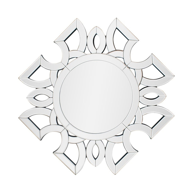 Howard Elliott Eduina Symmetrical Cut Pattern Wall Mirror
