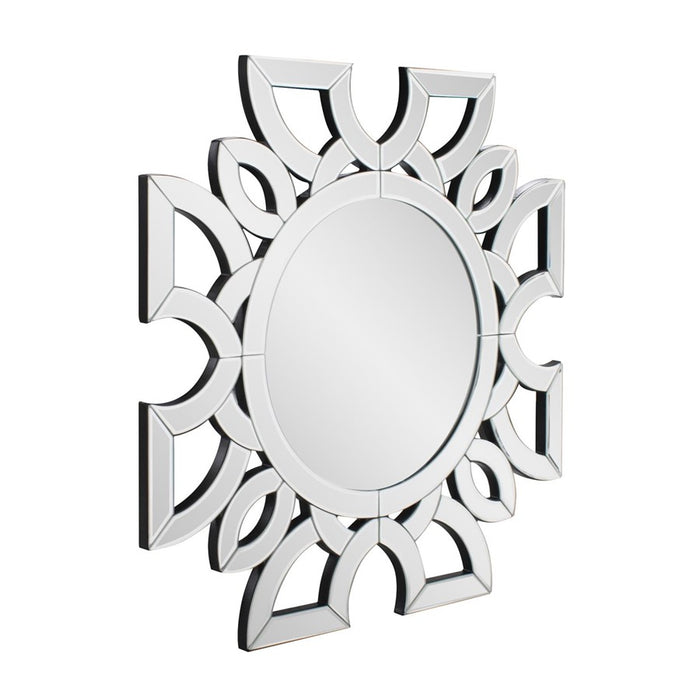 Howard Elliott Eduina Symmetrical Cut Pattern Wall Mirror