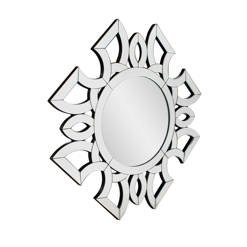 Howard Elliott Eduina Symmetrical Cut Pattern Wall Mirror