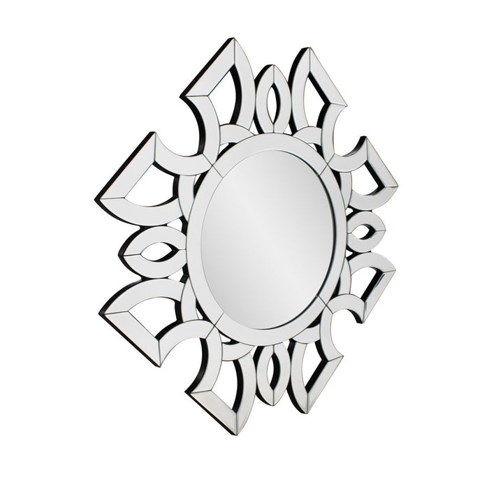 Howard Elliott Eduina Symmetrical Cut Pattern Wall Mirror
