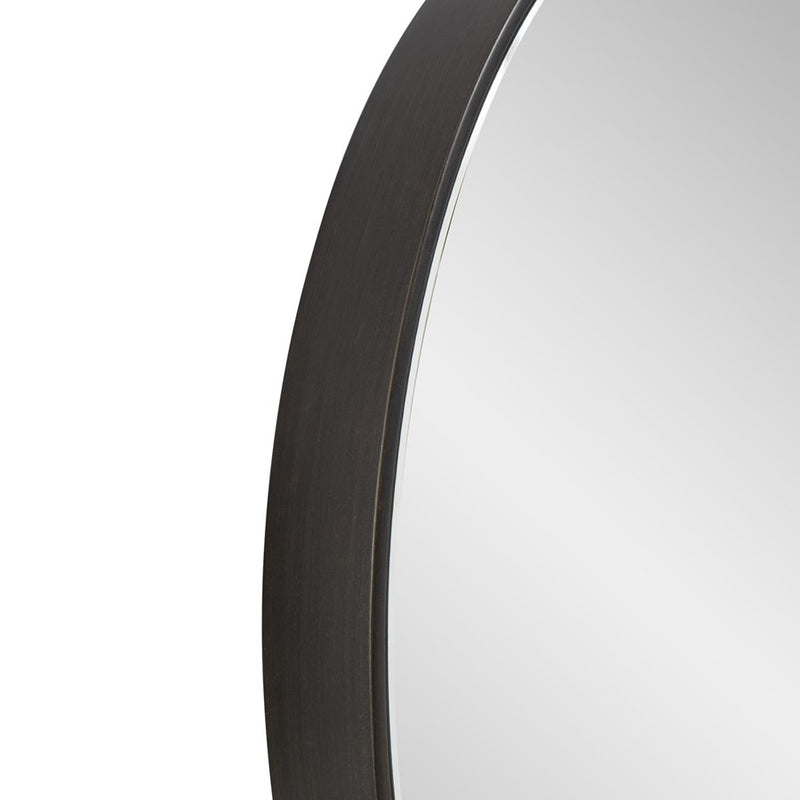 Howard Elliott Balducci Round Mirror/Small, Black