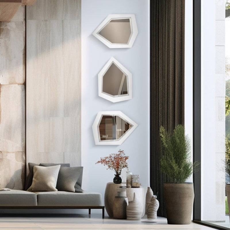 Howard Elliott Abrams Mirror, White, Matte White