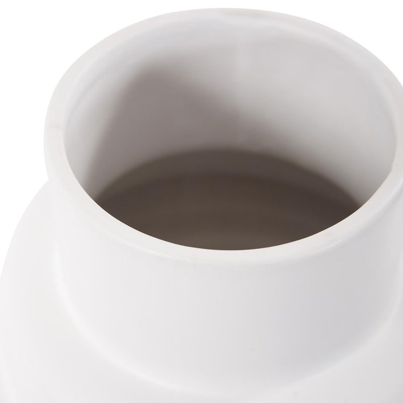 Howard Elliott Zopol Contemporary Vase/Tall, Matte White