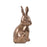Howard Elliott Rabbit Sculpture, Brass