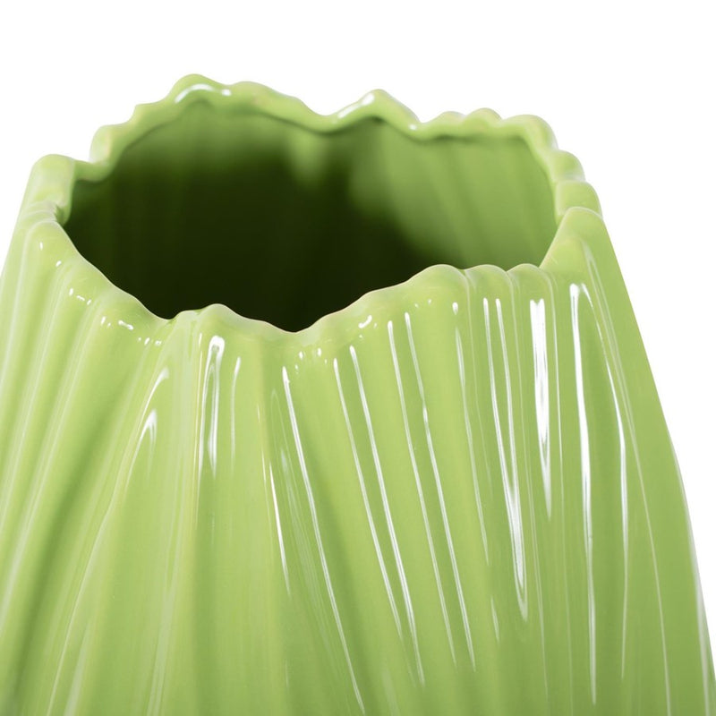 Howard Elliott Field Green Tall Ceramic Vase