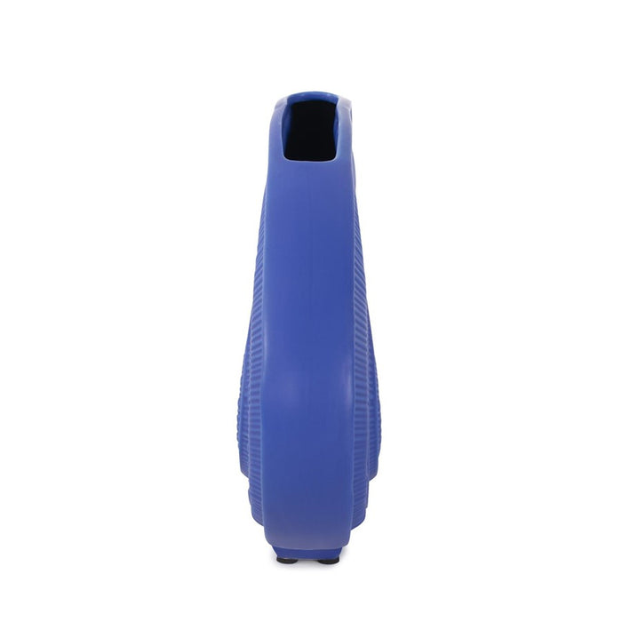 Howard Elliott Radiant Blue Wide Ceramic Vase