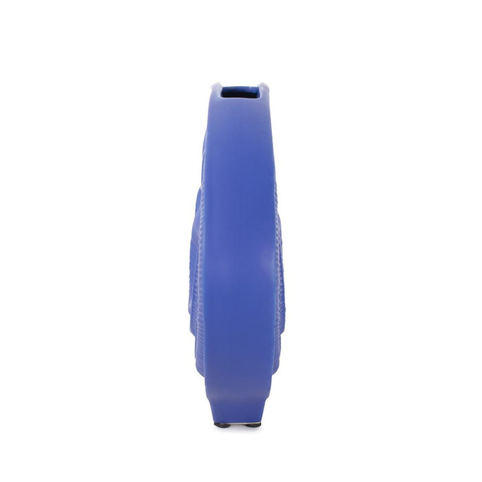 Howard Elliott Radiant Blue Wide Ceramic Vase