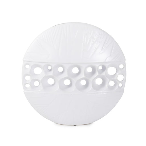 Howard Elliott White Side of Moon Vase - 34268