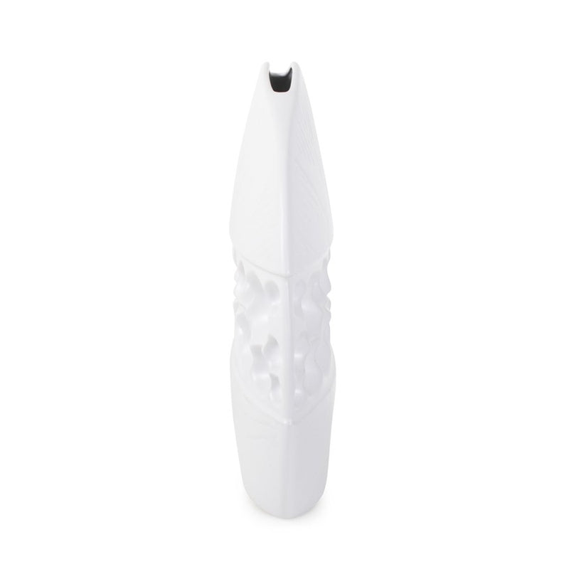 Howard Elliott White Side of Moon Vase