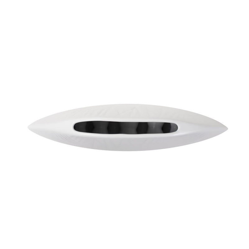 Howard Elliott White Side of Moon Vase