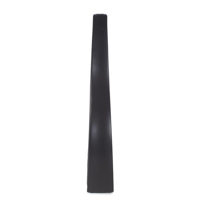 Howard Elliott Black Onion Tapered Tall Vase