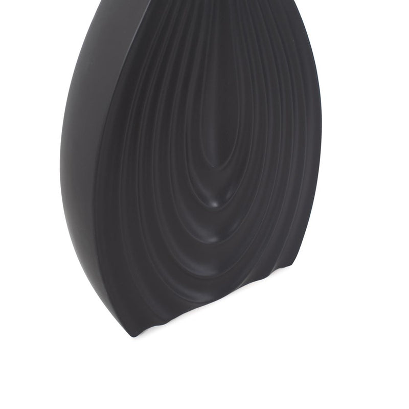 Howard Elliott Black Onion Tapered Short Vase