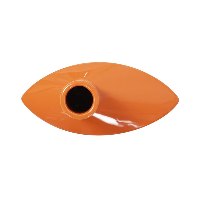 Howard Elliott Orange Valencia Askewed Tall Bottle Vase