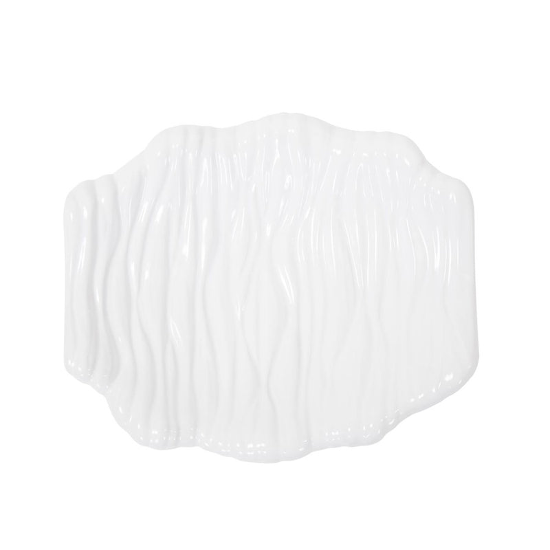 Howard Elliott Ebb Low Tray, Glossy White, Glossy White